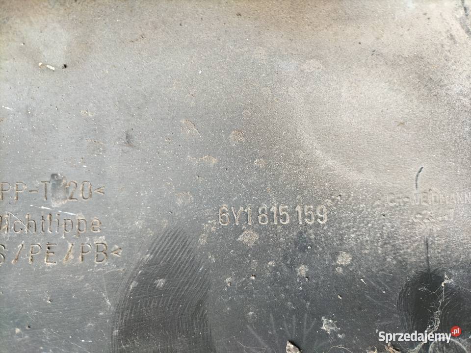 SKODA FABIA 1 I 6Y1815159 PODSZYBIE OSŁONA WLOTU osobowe lubelskie Kamień-Kolonia