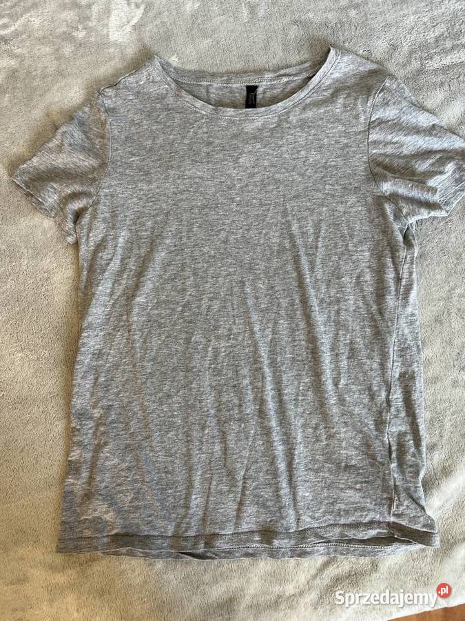 Tshirt koszulka bluzka z krótkim rękawem szara Jasło