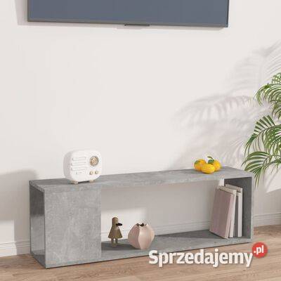 vidaXL Szafka pod TV szarość betonu 100x24x32 Pozostałe Warszawa