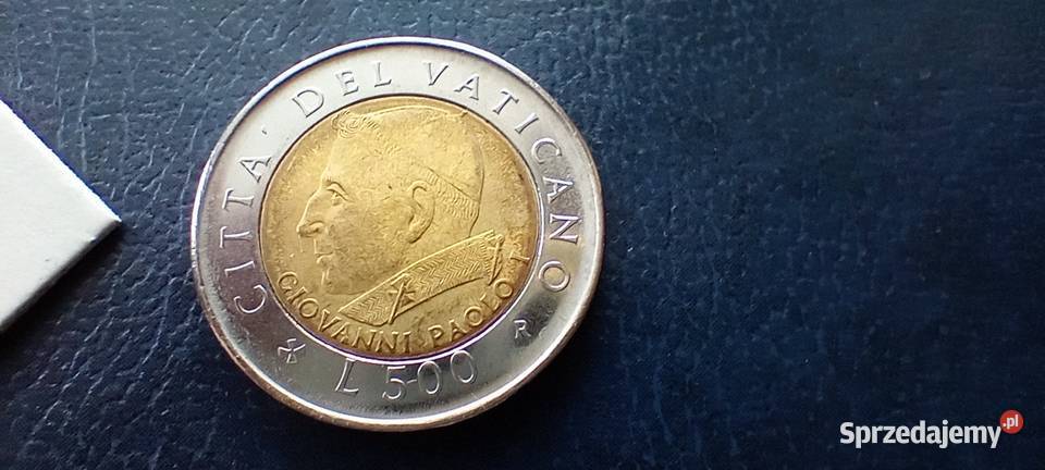 Stare monety 500 lir 2001 Watykan Lesko