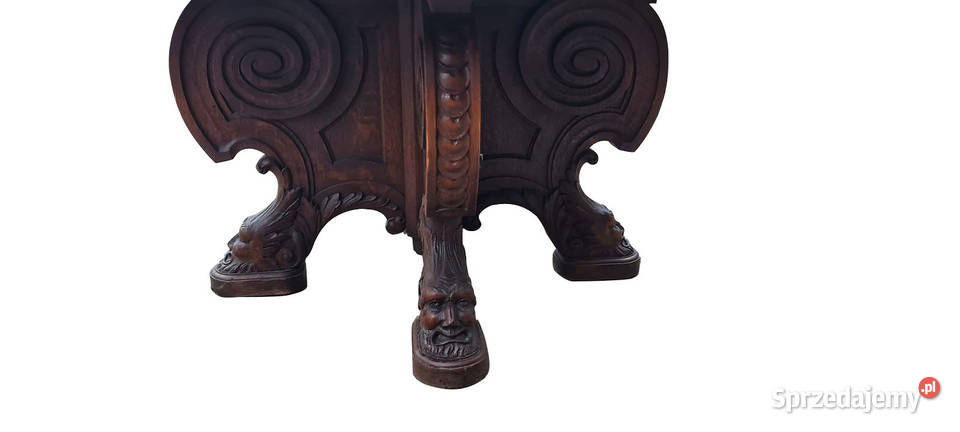 DUŻY STÓŁ NEORENESANSOWY ROZKŁADANY Meble Meble zachodniopomorskie Szczecin