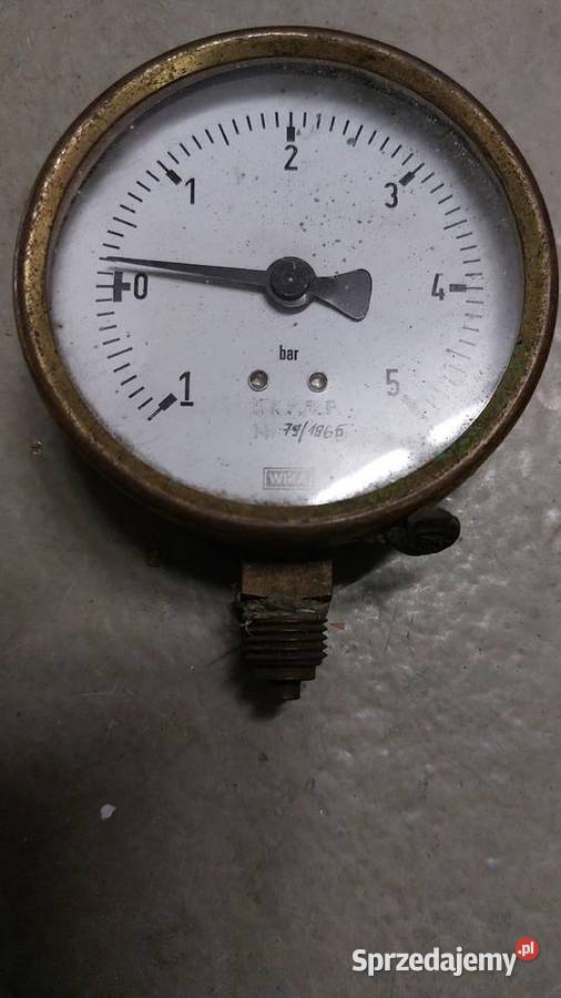 Manometr ciśnieniomierz Wika 196566r okres PRL Pozostałe pomorskie