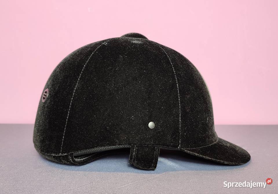 Kask jeździecki rozmiar 55 CLASSIC EQUI czarny