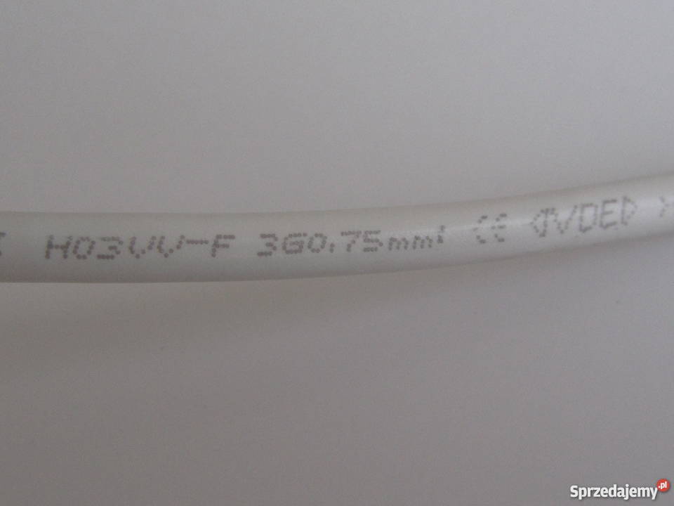 Kabel biały wtyczka kątowa 3 żyły okrągły Elektryka i akcesoria warmińsko-mazurskie Olecko