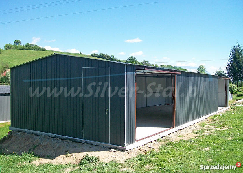 Garaż blaszany na maszyny rolnicze wiata hala Przasnysz