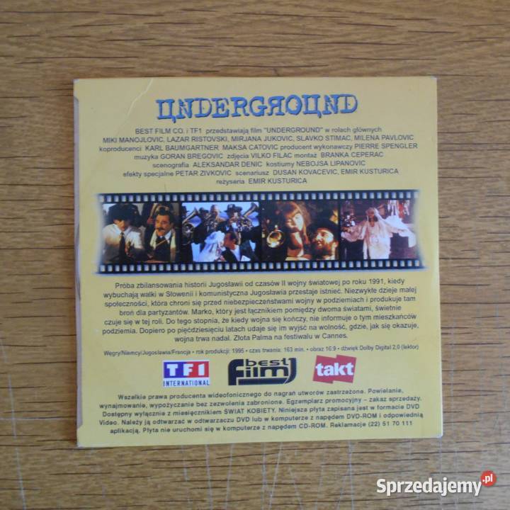 Emir Kosturica Underground 1 płyta Parczew