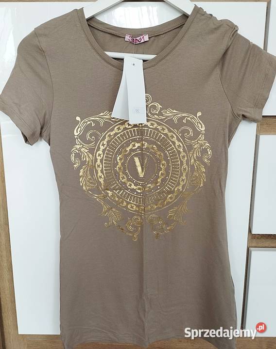 3M Collection tshit beżowy khaki bluzka złota Rozmiar 36(S) warmińsko-mazurskie Olsztyn