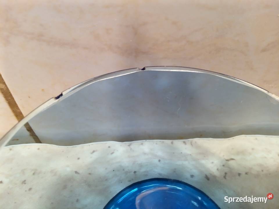 Szklana patera niebieska Nakło nad Notecią