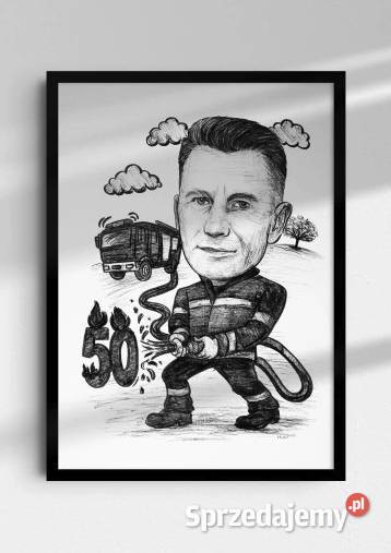 Karykatura Rysowana Ołówkiem śmieszny prezent ze Warszawa sprzedam
