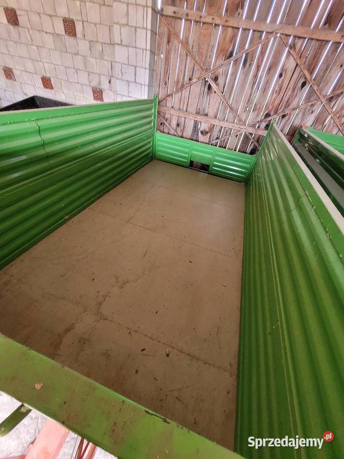 Przyczepa Wodziński jednoosiowa wywrotka 35 tony nieuszkodzony Rolnictwo mazowieckie Zwoleń