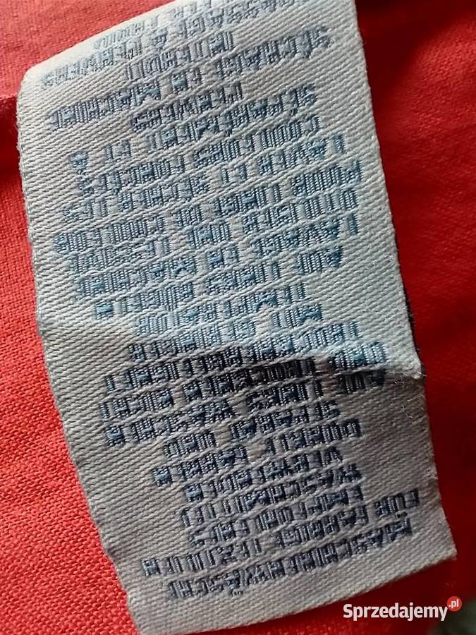 Lniana koralowa sukienka tunika z aplikacją Rękodzieło Łódź
