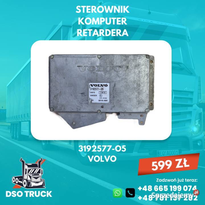 STEROWNIK KOMPUTER RETARDERA VOLVO 3192577O5 Zawichost