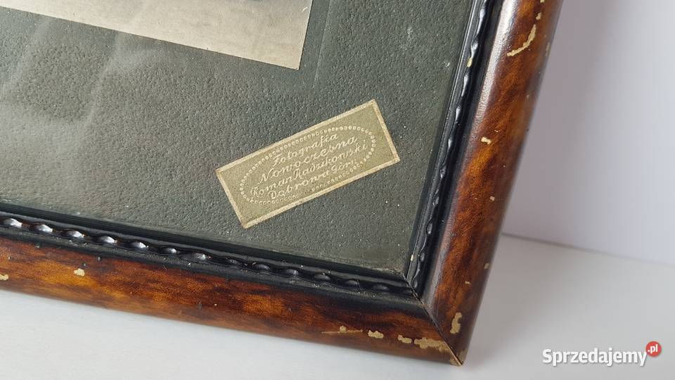 Stara oprawiona fotografia początek XX w Dąbrowa Pozostałe Dąbrowa Górnicza
