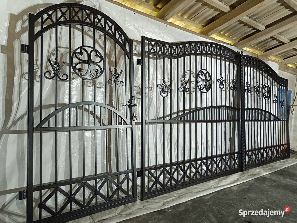 Brama Wjazdowa Dwuskrzydłowa Kuta Pręt Pełny Starachowice
