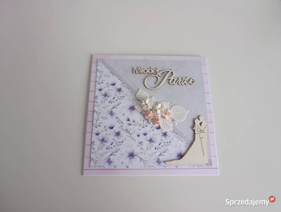 Kartka na Ślub ręcznie robiona handmade Łódź sprzedam