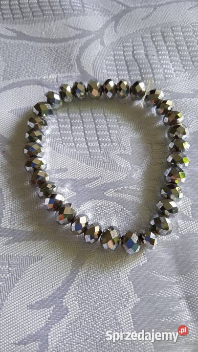 TRZY BRANSOLETY Z FALSETOWANYCH KORALIKÓW Piła