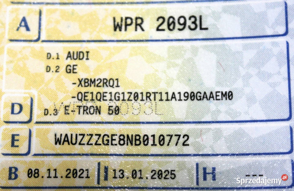 Audi etron SalonPL 4x4 FV23 314 ASO Navi Matrix Sokołów