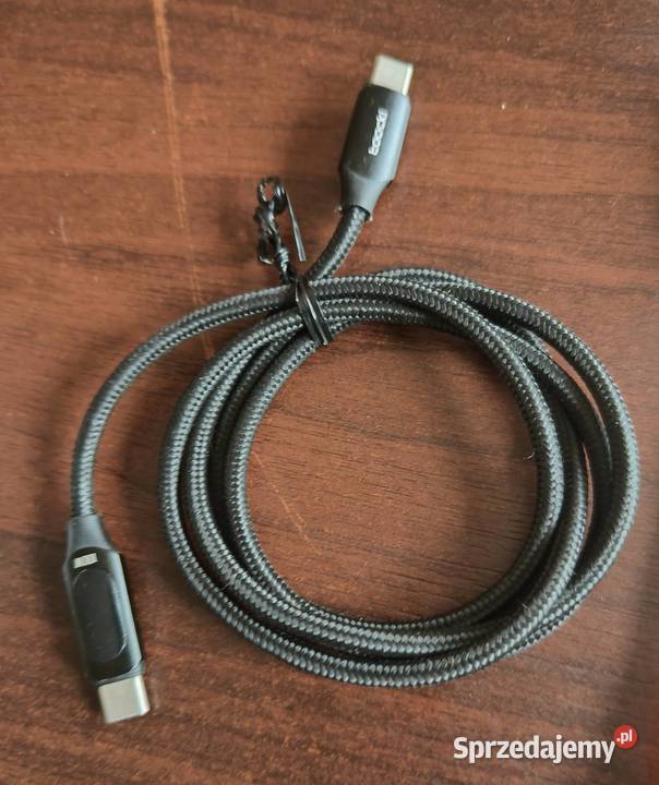 Kabel Toocki USB C USBC 100 100W z wyświetlaniem Kraków
