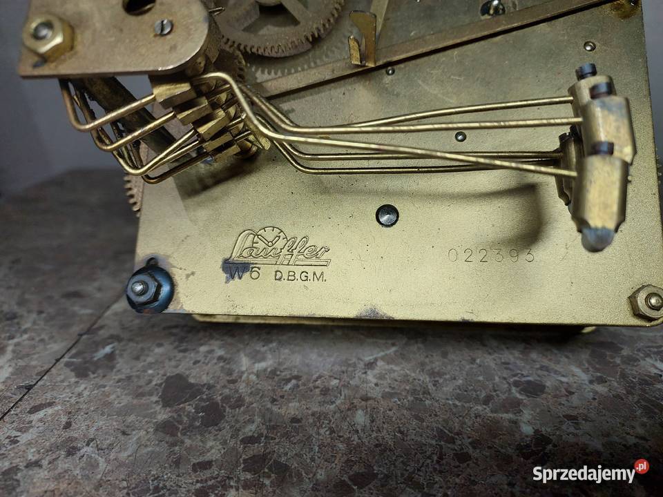 M141 Mechanizm starego zegara Lauffer W6 Antyki, Sztuka, Kolekcje Tczew