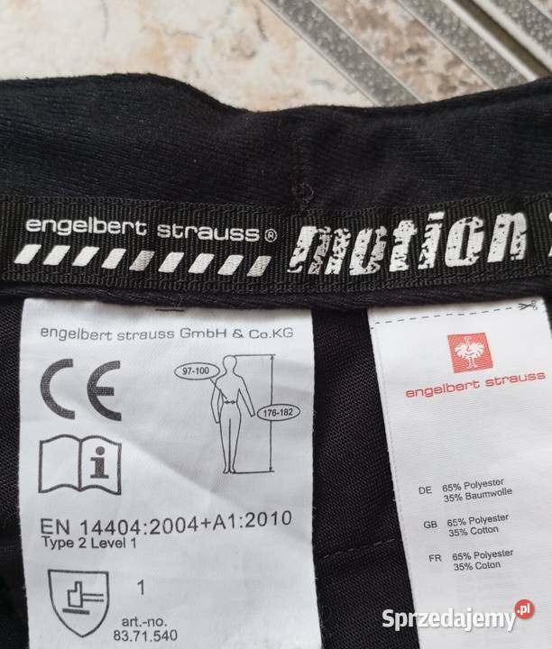 Engelbert Strauss Motion spodnie robocze męskie Moda i Styl Sędziszów Małopolski sprzedam