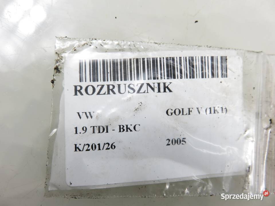 ROZRUSZNIK VW GOLF V 19 TDI PD 105 S0090 małopolskie sprzedam