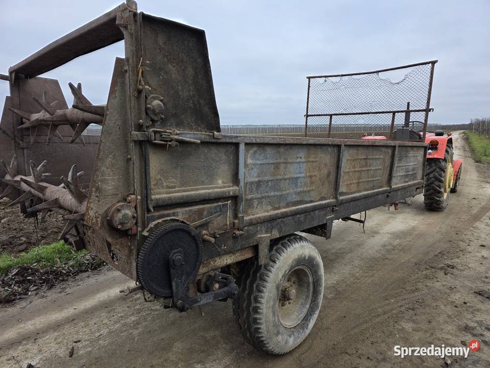 Rozrzutnik obornika jednoosiowy warfama 35T nieuszkodzony Samborzec