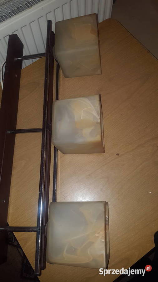 NOWA Nowoczesna lampa sufitowa 3punktowa szkło