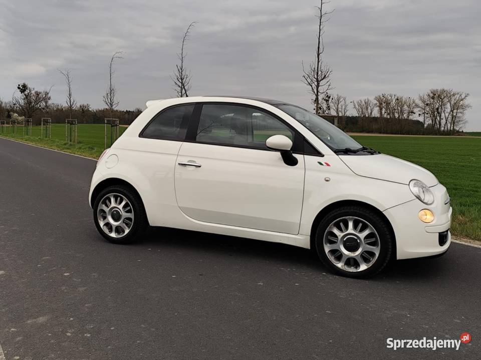 Fiat 500 sport 14 benzyna skórzana tapicerka Margonin sprzedam