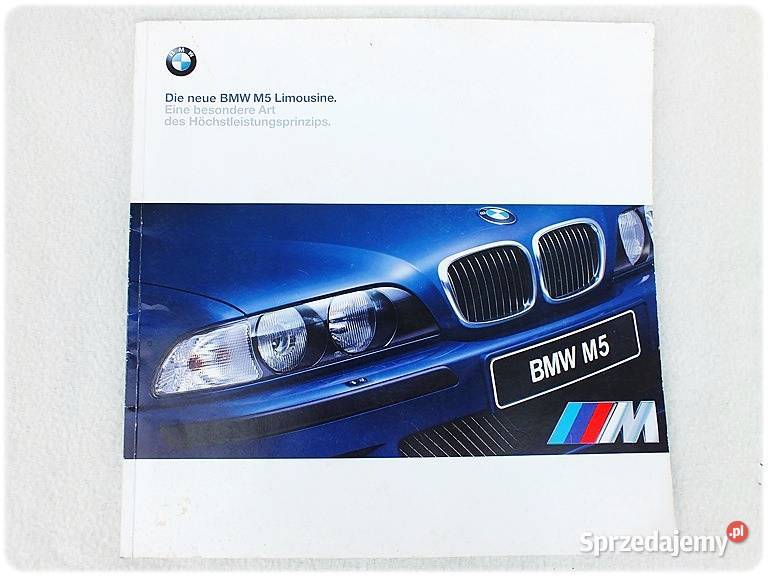 BMW M5 Limousine E39 Książka Album Prospekt z miękka Żary