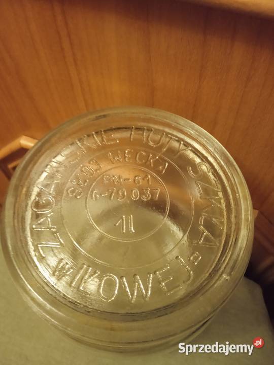 Dwa litrowe słoiki Wecka Żagańskie Huty Szkła w sprzedam