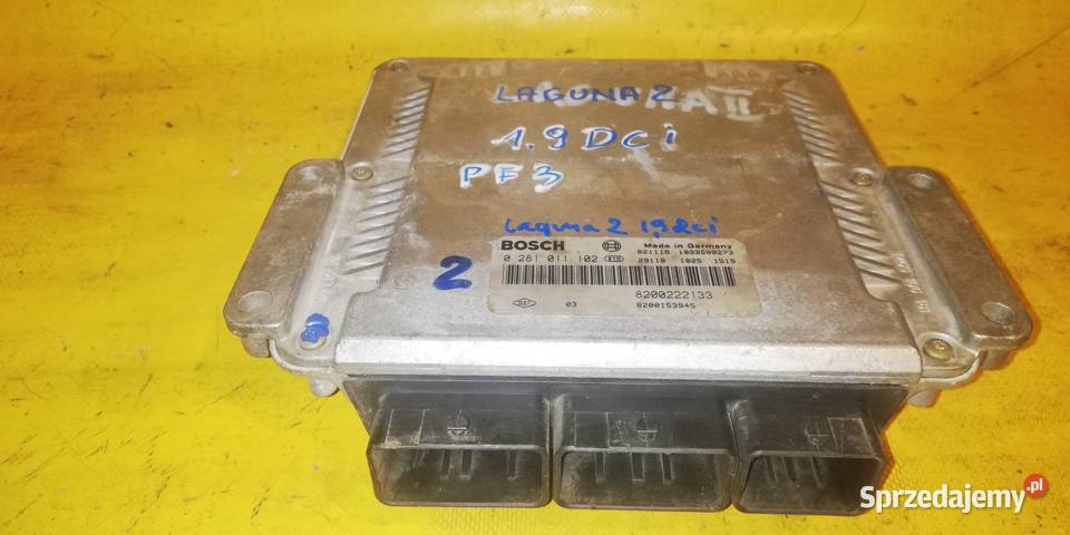 19dci komputer 8200222133 Renault Laguna 2 r0107 osobowe Motoryzacja Piotrków Trybunalski