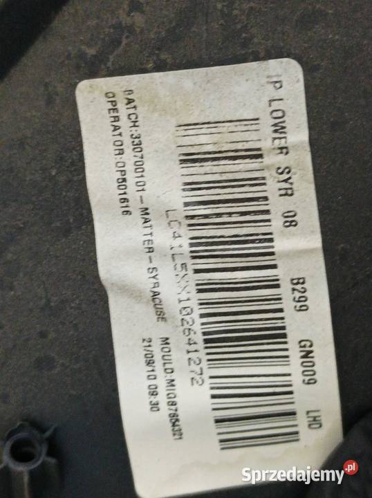 DESKA ROZDZIELCZA PUPLPIT KONSOLA AIRBAG Ford
