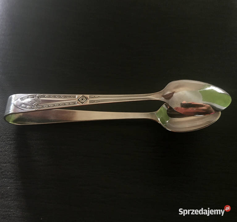 Srebrzone szczypce do cukru łódzkie Łódź