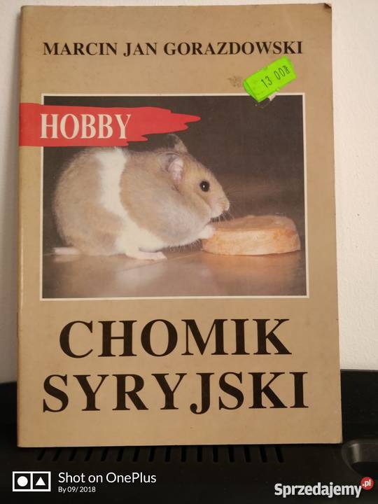 Książka zwierzęta Chomik Syryjski opolskie sprzedam