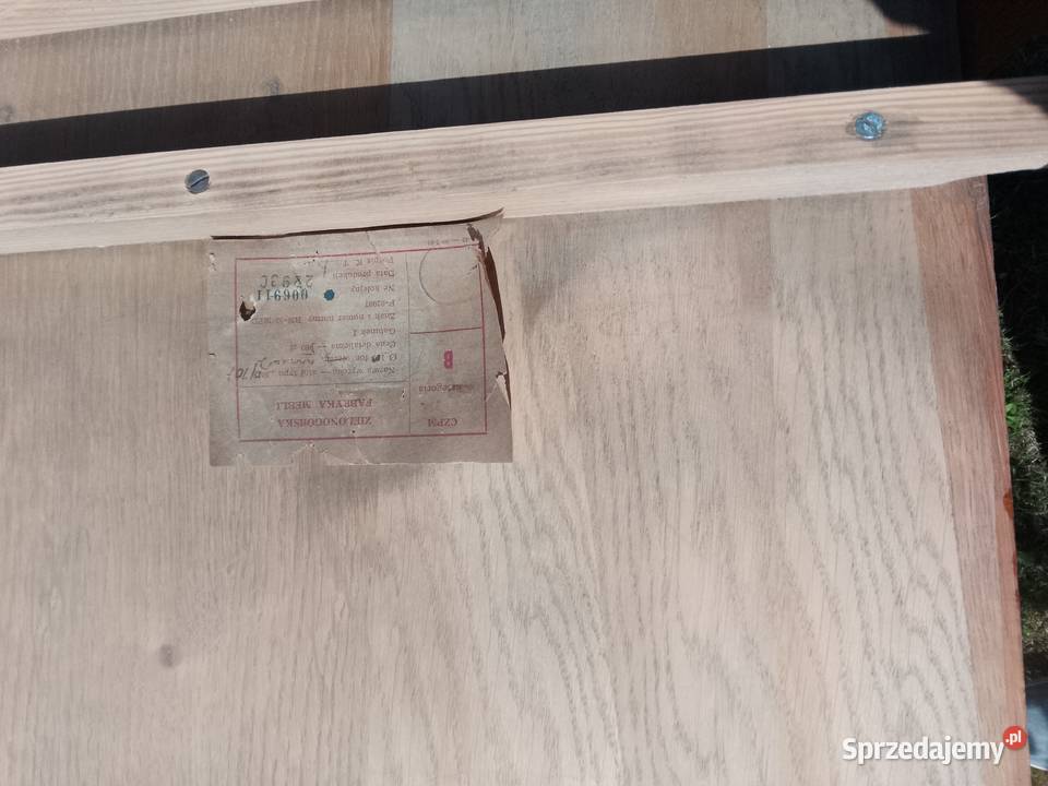 Stary stół okrągły rozkładany Poraj