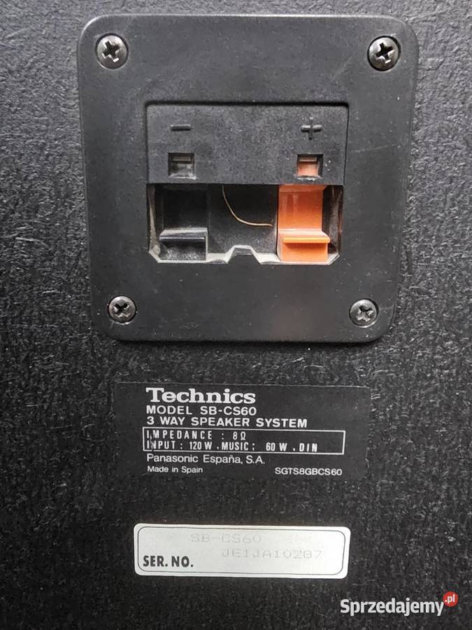 Kolumny stereo Technics SBCS60 Kraków sprzedam
