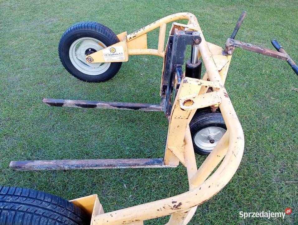 Wózek paleciak na budowę do kostki brukowej itp