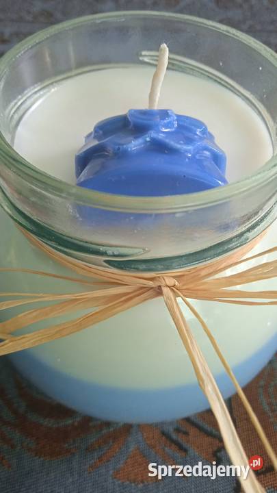 DWUKOLOROWA ŚWIECA SOJOWA W SŁOICZKU wielkopolskie