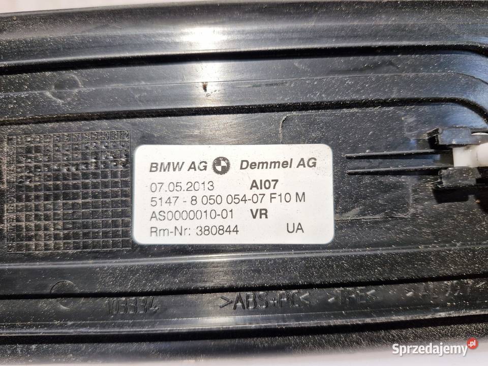 8050051 8050053 8050054 BWM F10 F11 LISTWY