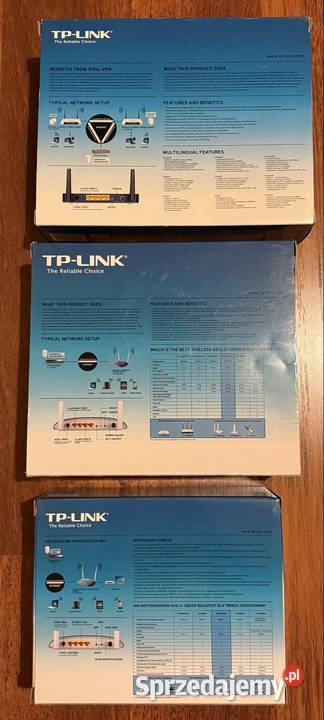 3 routery TPLink TDW8960N WiFi ADSL2 Żabia Wola sprzedam