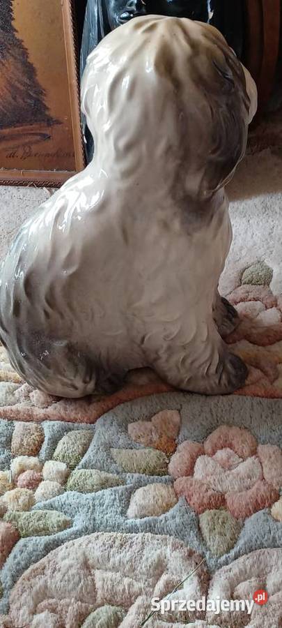 To figu owczarka staroangielskiego figurka psa wielkopolskie Poznań