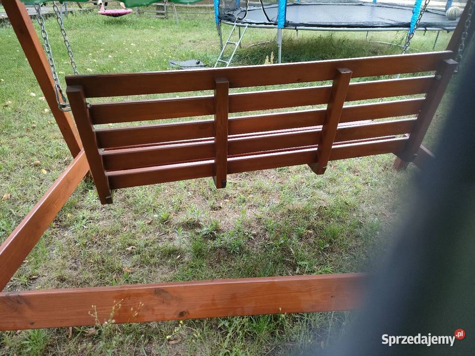 Duża drewniana huśtawka ogrodowa Tomaszów Mazowiecki