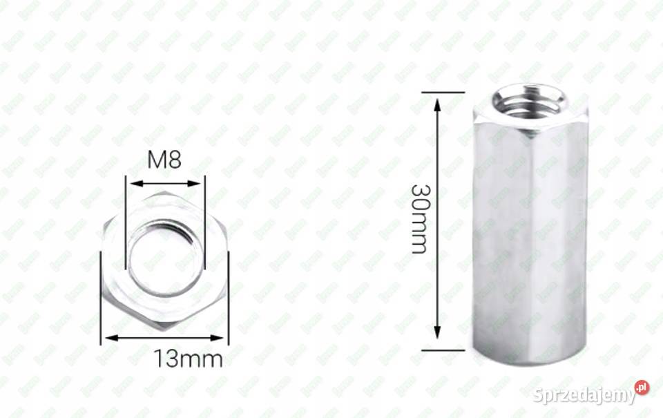 M8X30 ALUMINIOWA NAKRĘTKA ZŁĄCZNA PRZEDŁUŻANA Warszawa