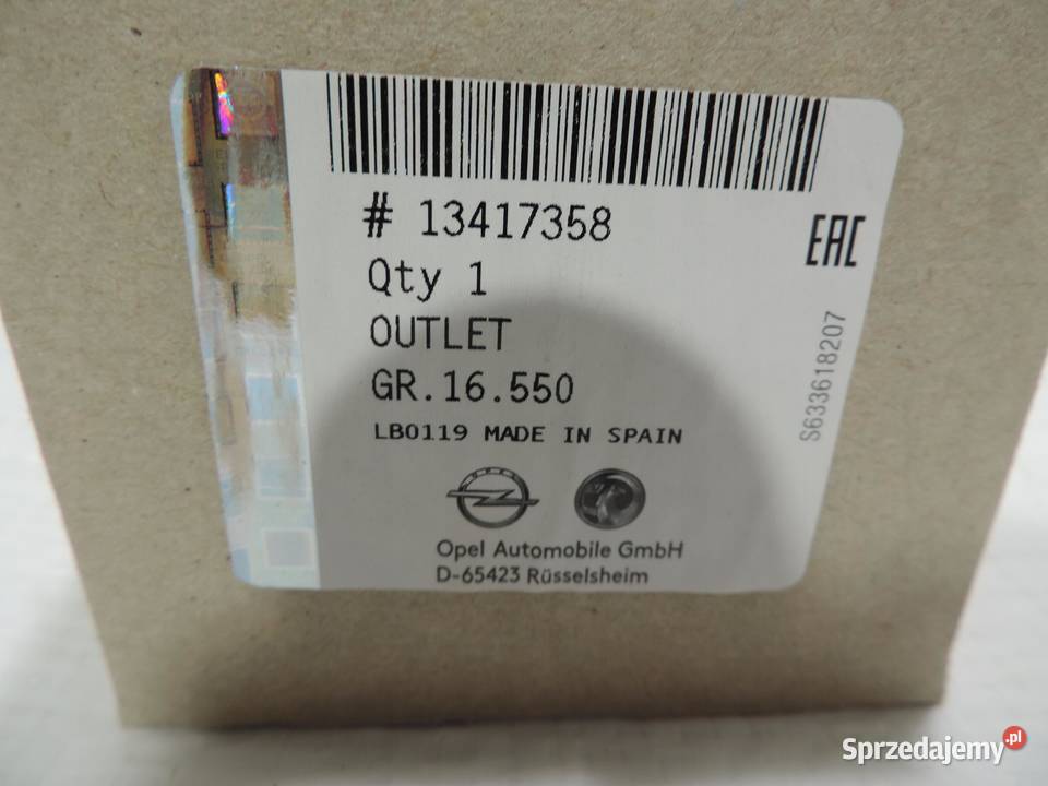 OPEL CORSA D KRATKA NAWIEWU NOWA 13417358