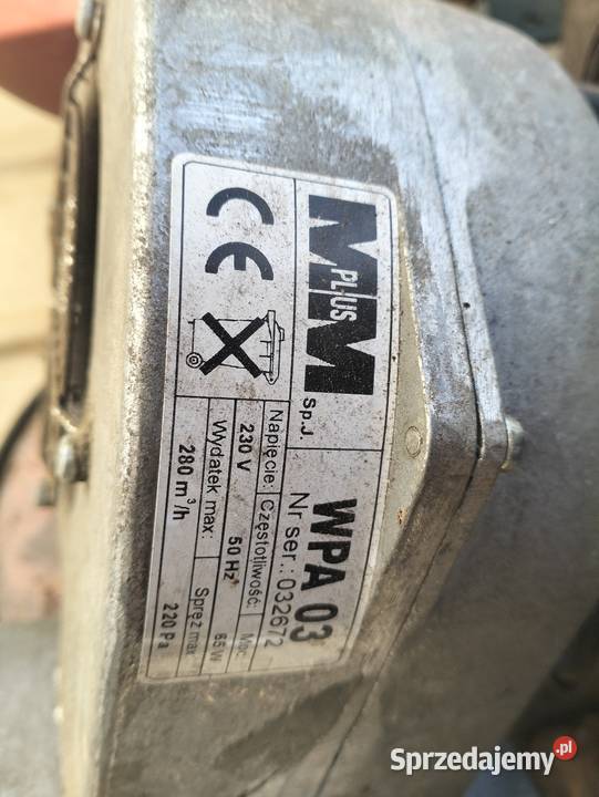 Wentylator dmuchawa do pieca Mpuls WPA03 sprzedam