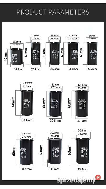 NCX Suntour sztyca 272339 czarna osłona Warszawa