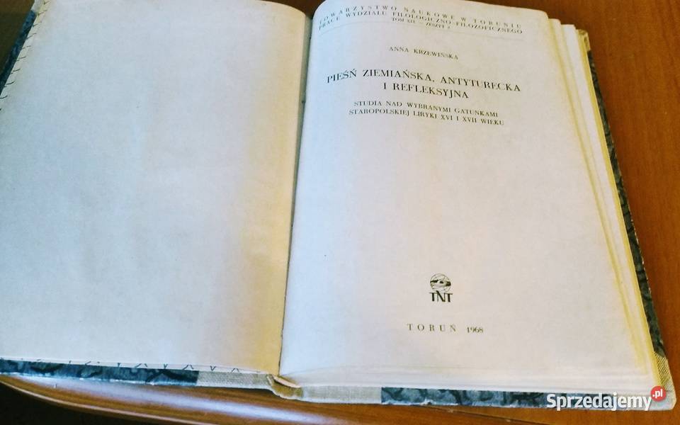 Pieśń ziemiańska antyturecka i refleksyjna Anna Książki naukowe i popularnonaukowe Gdańsk
