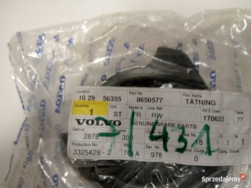 USZCZELKA KRATKI NAWIEWU VOLVO C30 C70 S40 V50 Nowy Tomyśl