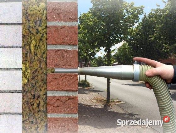 Wdmuchiwanie celulozy styropianu Wykonanie ociepleń i izolacji