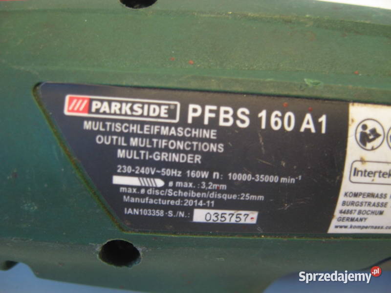 Szlifierka Parkside PFBS 160 A1 LOMBARDi Rzeszów